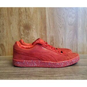 Puma Suede Mono Triplex Casual Sneakers Youth Size 7 Red